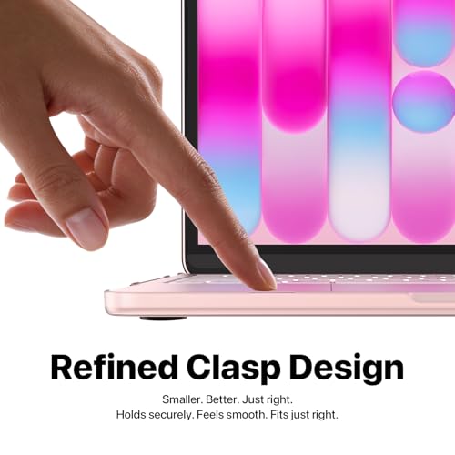 for MacBook Neo Case 13 inch 2026 | Scratch & Fingerprint Resistant 100% Match Official Color | Matte Hard Shell Pink Cover for A3404 - Blush Clear | Scratch & Fingerprint Resistant | Perfect Fit | 100% Match Official Color | Matte Hard Shell Pink Cover -