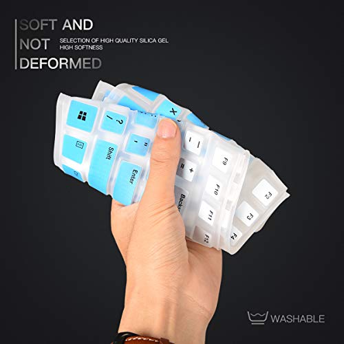 Keyboard Cover for Logitech MK370 MK295 MK270 K270 Keyboard, Logitech MK370 MK270 K270 Keyboard Skin Protector - Gradual Mint - color: Gradual Mint