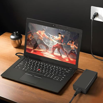 100W USB C Laptop Charger, GaN Fast Type-C Power Adapter Compatible with Lenovo ThinkPad X1 Carbon, Legion Slim 5, ThinkBook 14+ 16+, Yoga Pro 7, IdeaPad 5