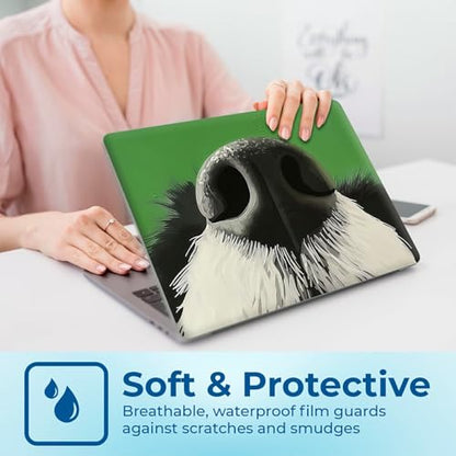 Reusable Universal Laptop Skin Sticker, Cut to Fit for 11.6–15.6 Inch Laptops, Waterproof Protective Film, No-Residue - Dog's Nose - color: Dog's Nose