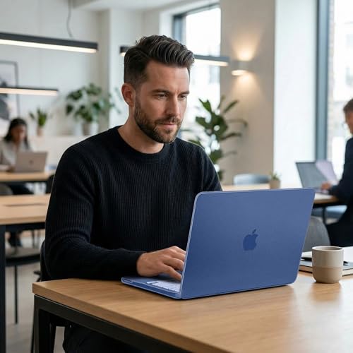 Matte Frosted Compatible with MacBook Neo 13 Inch 2026 (Model A3404 | A18 Pro Chip) | Anti-Crack & Scratch & Fingerprint | 100% Match Official Color Indigo - color: Matte Indigo Clear