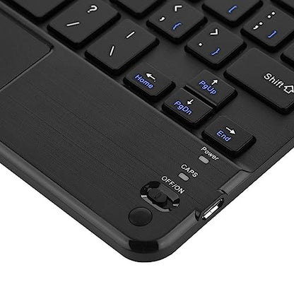 Keenso Mini Wireless Keyboard with Touchpad, LowProfile Slim Keyboard for PC Tablet, 90 Hours Working Time, Suitable for Travelers