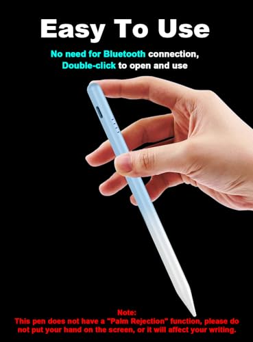 Stylus Pen for Android Tablet/Phone Fast Charge Stylus Pen for iPhone Magnetic Active Pencil Compatible with Samsung Tab A11+/A9+, iPhone, Switch, Other Smartphone and Tablet Devices-Gradient Blue - color: Gradient Blue
