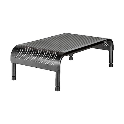 Allsop Metal Art Ergo 3 Adjustable Monitor Stand, TV / Laptop Riser, 3 Height Levels with Micro Leg Adjustments, Non-Skid, Holds 35 lbs (06494)