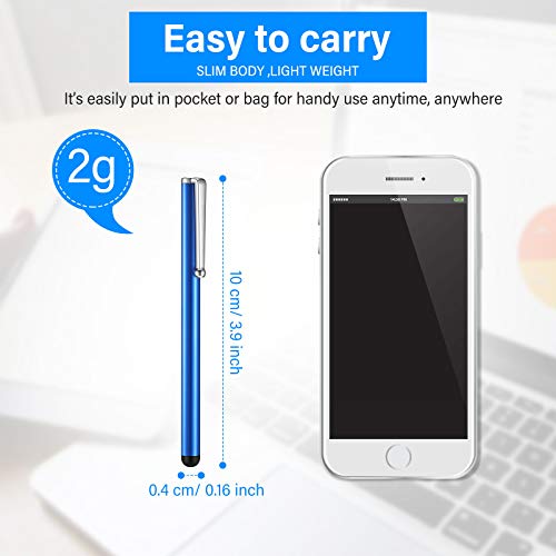 Outus 130 Pcs Stylus Pens Bulk for Touchscreens, Universal Capacitive Stylus Digital Pen for Everyday Writing Drawing, Compatible with Phone Tablet Most Device with Capacitive Touch Screens, 10 Colors