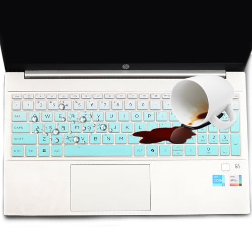 Keyboard Cover for HP OmniBook 5 AI 16" 16-ag 16-af 16-ba 16-bc Series 16z-ag100 16z-bc100 16-af1037nr 16-bc1047nr 16 inch Laptop Keyboard Skin (NOT FIT OmniBook 5 16-cf 16-bf 16-fb, OmniBook 3/7/X) - color: OmbreMint