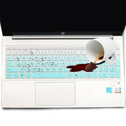 Keyboard Cover for HP OmniBook 5 AI 16" 16-ag 16-af 16-ba 16-bc Series 16z-ag100 16z-bc100 16-af1037nr 16-bc1047nr 16 inch Laptop Keyboard Skin (NOT FIT OmniBook 5 16-cf 16-bf 16-fb, OmniBook 3/7/X) - color: OmbreMint