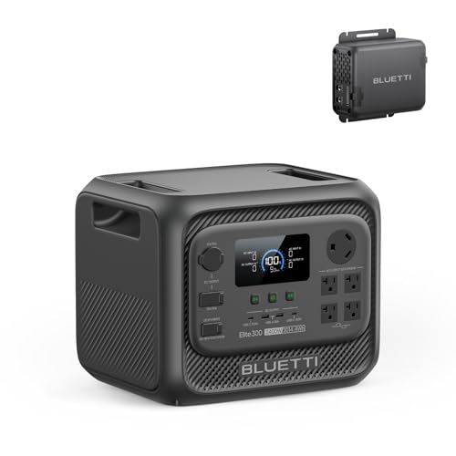 BLUETTI Solar Generator Elite 300 & Charger 1 Alternator Charger 3014.4Wh | 2400W (4800W Surge) , Smallest 3kWh, LFP Portable Power Station for RV, Home Backup, RV Power with TT-30 RV Port & 12V/30A DC - style: BLUETTI Elite 300+Charger 1