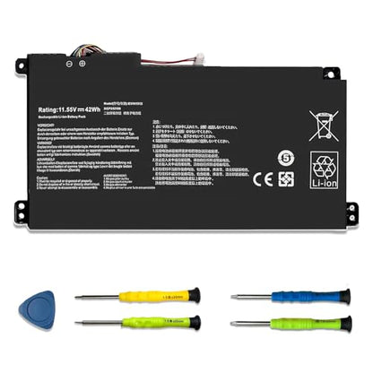 B31N1912 Laptop Battery for ASUS VivoBook 14 E410M L410M E410KA | 11.55V 42Wh; for ASUS VivoBook 14 E410MA F414MA L410MA E510MA E510KA L510MA R522MA E410MA-EK026TS L410MA-BV058TS - size: 8.86*5.2*1.3 inches B31N1912