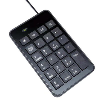 23 Wire Mechanical Numeric Keypad USB Number Pad Suitable for Finance Business Laptop Notebook Numeric Keyboard Portable Keypad