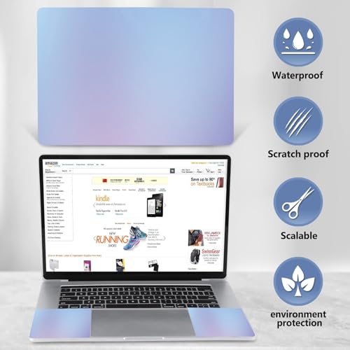 AIMSA Blue Violet Laptop Notebook Skin Sticker Cover Decal Fits 12 13 13.3 14 15 15.4 15.6 inches Laptop Protector Notebook PC, Easy to Apply and Remove - color: Blue Violet
