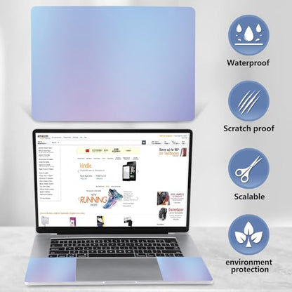 AIMSA Blue Violet Laptop Notebook Skin Sticker Cover Decal Fits 12 13 13.3 14 15 15.4 15.6 inches Laptop Protector Notebook PC, Easy to Apply and Remove - color: Blue Violet
