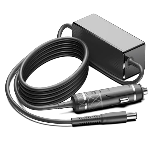 19.5V 90W Car Charger for Dell Latitude E4310 E4300 E5400 E5500 E5510 I nspiron D630 D830 5480 D820 D620 D610 D520 Vostro 3510 3540 3400 3790 DC to DC Laptop Power Supply Adapter 7.4 * 5.0mm Plug