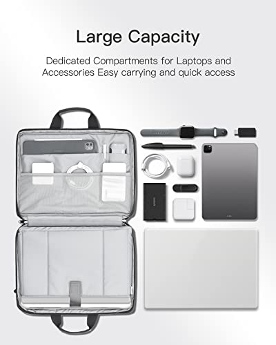 Inateck 15.6 Inch TSA Friendly Laptop Bag Case for Men and Women, Compatible with Most 15-15.6 inch Laptops, with Trolley Strap