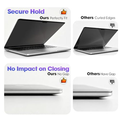 Anti-Spy Removable Shield for MacBook Air 13/13.6 (2022-2026 M2-M5), Magnetic Privacy Screen with 60° Blackout, Perfect for Open Desk Area - size: MacBook Air 13.6/13 Inch (2022-2026, M2, M3, M4)