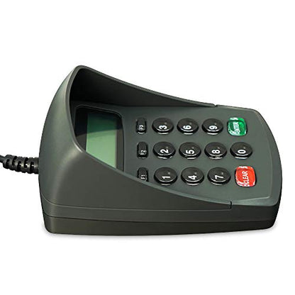 XCRFID USB 15 Keys Keypad Numeric Keyboard Numpad/Digital Keyboard/Pin Pad with LCD Plug and Play Support Bank POS Terminal Input Password Numpad Keypad (YD541-Ciphertext) - color: YD541-Ciphertext