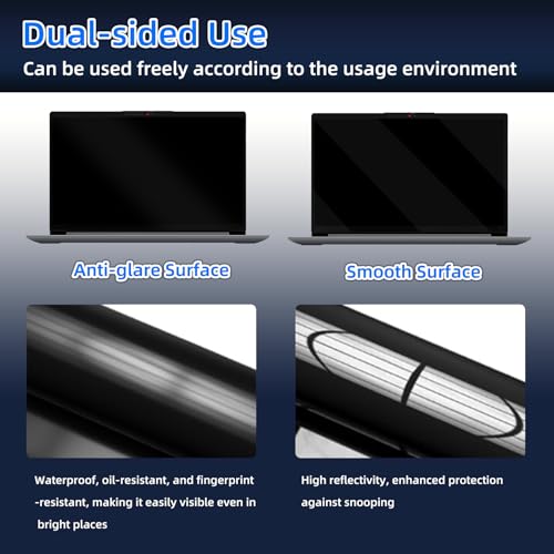 Magnetic Laptop Privacy Screen 13.3 Inch 16:9 (300mm x 176mm) | Anti-Spy/Glare/Reflective/Blue Light, Scratch Resistant, Smudge Resistant, Removable, Laptop Privacy Screen Protector Film - color: Laptop Screen Privacy 13.3 Inch 16:9