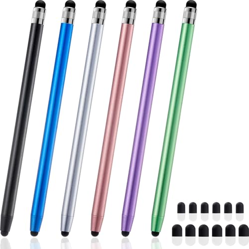 ChaoQ Stylus Pen for Touchscreen, 6pcs High Sensitivity and Precision Stylus Pen for iPad iPhone Android Suitable for All Touch Screens - color: 6 Mix