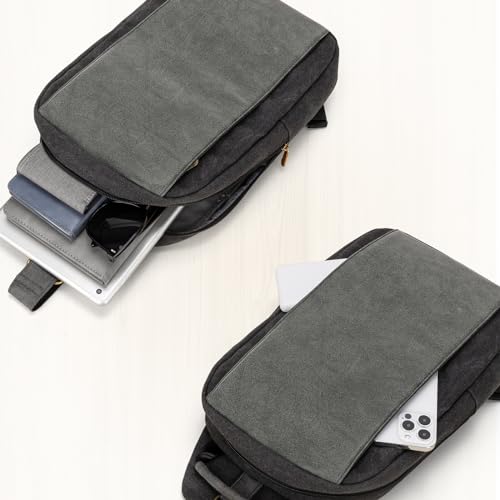 Canvas Messenger Bag Sling Bag Crossbody Shoulder Bag for Men Women Travel Work Satchel Bags - color: Black-b