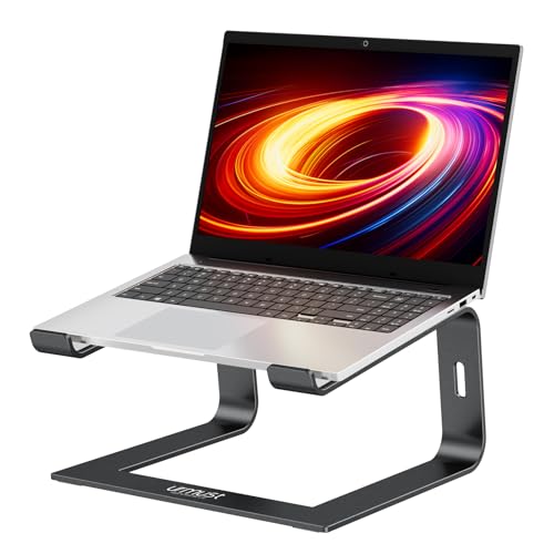Adjustable Laptop Stand, Portable Laptop Riser, 11-15.6" (Black) | Sturdy Foldable Ergonomic Laptop Holder, Heat-Dissipation Design, Fits MacBook/Dell/HP/Lenovo for Home/Office