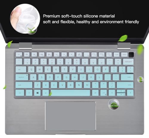 Keyboard Cover for Dell Latitude 3440 5440 5430 5431 5420 14", Dell Latitude 14" 7440 7430 7420 7410, Dell Latitude 14" 9420 9430, Dell Latitude 9520 9510 7520 15.6" 2023 2022 Keyboard Skin,Ombre Mint - color: Ombre Mint