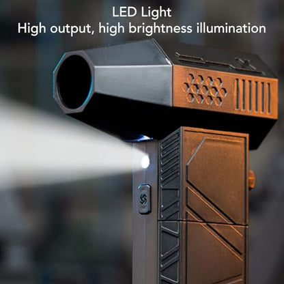 Compressed Air Duster, 150000 RPM Super Power Rechargeable Brushless Motor Cordless Turbo Fan with LED Display and Light Adjustable Jets Dry Cleaning Kit for PC Car Outdoor
