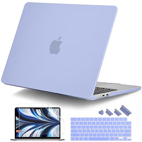 DONGKE Compatible with MacBook Air 13 inch Case M5 M4 M3 M2 2026 2025 2024-2022 A3449 A3240 A3113 A2681, Plastic Hard Shell & Keyboard Cover for MacBook Air 13.6 inch, Matte Serria Blue - color: Matte Serria Blue