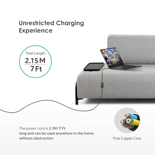 7Ft USB C to DC Adapter with Adjustable Output 5V-9V-12V-15V-20V-28V PD Fast Charging Cable Universal Charger 15PCS Connecor Tips DC Cable Kit Fit for Laptop Chromebook Phone Speaker USB Hub