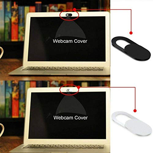 Webcam Cover, Ultra-Thin Camera Blocker Slider,Webcam Cover Slide Compatible with Laptop, Desktop, PC, Smartphone,Protect Your Privacy and Security - White - color: White (B)