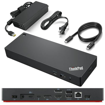 Lenovo ThinkPad Universal Thunderbolt 4 Dock | 4 Displays | 100W Charge | Thunderbolt 4 connectivity Supports up to four 4K displays 100W dynamic power delivery 11 multi-functional ports