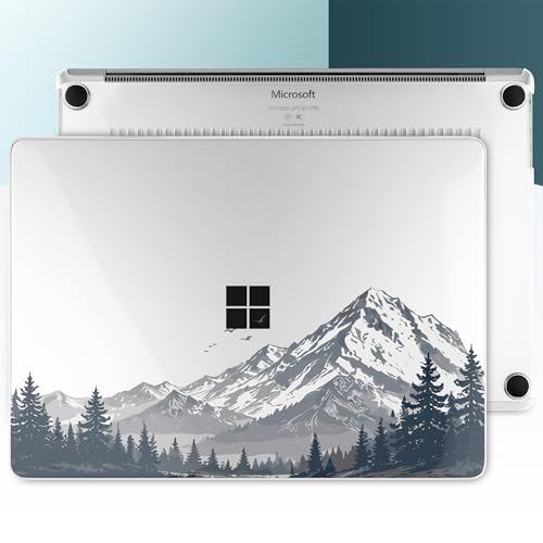 Batianda Mountain Escape Case for Microsoft Surface Laptop 15 inch | Fits Surface Laptop for Business 8th Edition 2026 & Surface Laptop 7 15" 2024, 4-in-1 Bundle, Slim Hard Shell, Precision Fit - color: Misty Mountain