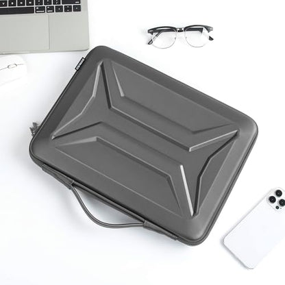 DOMISO 17-17.3 Inch Laptop Hard Case, Waterproof Shockproof Hard Shell Protective Laptop Sleeve with Handle for Dell XPS 17/Lenovo IdeaPad/Acer Aspire/HP Envy 17/LG gram 17, Dark Grey - color: Dark Grey, size: 17 - 17.3 Inch