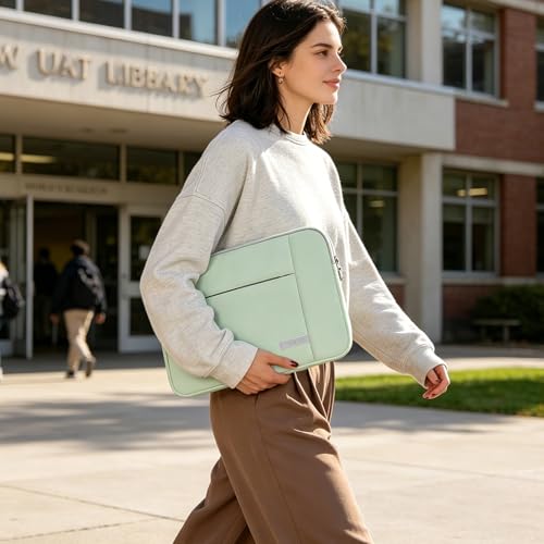 Lacdo Chromebook Case 11 Inch Laptop Sleeve for 11 Inch Acer HP Lenovo Dell Samsung ASUS Chromebook Spin 3 11, 13 inch New Surface Pro 11 Copilot+PC / 10 9 8 X, 11.6" MacBook Air Computer Bag, Green - color: Green, size: 11-11.6 Inch