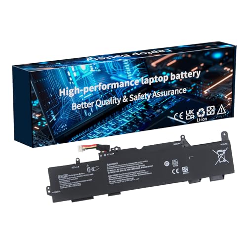 SS03XL 933321-855 Battery for Hp EliteBook 840 G5 G6 EliteBook | 11.55V 50Wh Battery for 730 735 740 745 830 846 ZBook 14U HSN-I12C HSN-I13C-4 HSTNN-LB8G 932823-421 933321-852 - size: 12.13*3.39*0.94 inch SS03XL