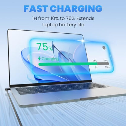65W Charger Compatible with HP Laptop Charger - 19.5V 3.33A Compatible with HP EliteBook 840 830 850 745 G3 G4 G5 G6,Stream 11 13 14,Pavilion x360 15 13 11,Notebook 14 15 Envy X360 15 17 13 | 4.5x3.0mm blue tip 65W/19.5V Compatible with select 45W/65W lap