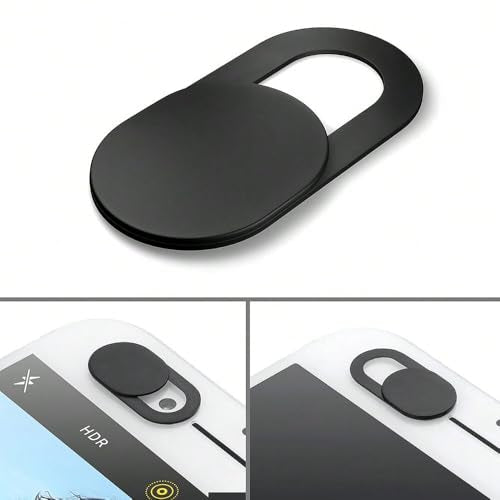 3Pcs Magnetic Sliding Webcam Cover, Camera Privacy Shutter Sticker for Laptop, Tablet, PC, Pad and Phone Lens, Thin Plastic Camera Blocker