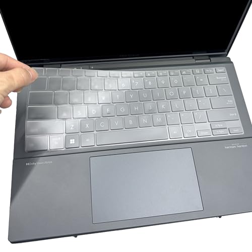 Ultra Thin Keyboard Cover for 2025 2024 ASUS ZenBook 14/ZenBook 14X UX3404 UX3405, ZenBook 14 Q425 Q415 Q410VA Q420 Q420VA, ZenBook Flip 14 OLED UP3404, ZenBook Pro UX6404 14 inch Laptop US Layout
