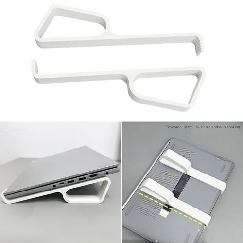 Stable Laptop Holder Improves Typing Angles and Reduces Neck Strain Laptop Stands Notebook Stand - color: White