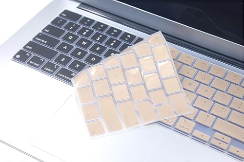 Keyboard Skin Compatible for 2026-2021 MacBook Pro 14 16 M5 M4 M3 M2 M1 A3426 A3427 A3434 A3112 A3401 A3185 A2442 A2779 A2918 A2992 A3428 A3429 A3403 A3186 A2485 A2780 A2991, MacBook Neo 13“ (Gold) - color: Gold