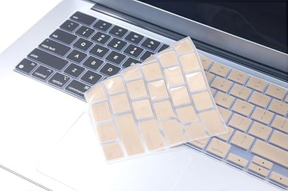Keyboard Skin Compatible for 2026-2021 MacBook Pro 14 16 M5 M4 M3 M2 M1 A3426 A3427 A3434 A3112 A3401 A3185 A2442 A2779 A2918 A2992 A3428 A3429 A3403 A3186 A2485 A2780 A2991, MacBook Neo 13“ (Gold) - color: Gold