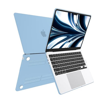 AKIT Compatible with MacBook Air 13 inch Case 2026 2025 2024-2022 M5 M4 M3 M2 Model A3449 A3240 A3113 A2681, Protective Laptop Hard Shell for MacBook Air 13.6" + Keyboard & Screen Cover, Air Blue - color: Air Blue