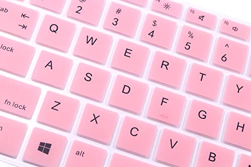 Silicone Keyboard Cover Skin Compatible for 14" HP ProBook 440 445 G5 G6 G7, HP ProBook 430 G5 13.3", HP ProBook x360 440 G1, HP ProBook 640 G4 G5 (Pink) - color: Pink