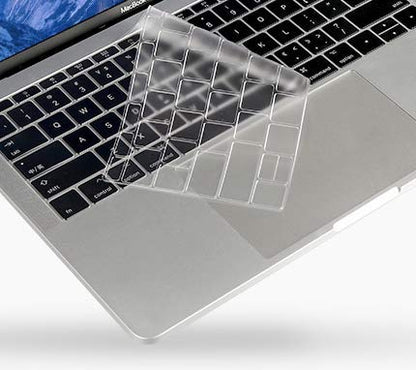 Se7enline for MacBook Air 13 Inch Keyboard Cover M1 2018-2024 A2337/A2179 | Silicone Waterproof Dustproof Durable Washable Laptop Accessories US Layout 2023 2022 2021 2020 2019 2018,Clear - color: Transparent/ Clear(TPU)