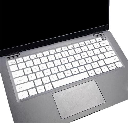 Silicone Keyboard Cover Skin Compatible for Dell Latitude 5440 5430 5431 5420 14", Dell Latitude 14" 7440 7430 7420 7410, Dell Latitude 14" 9000 9420 9430, Dell Latitude 9520 9510 7520 15.6" (White) - color: White