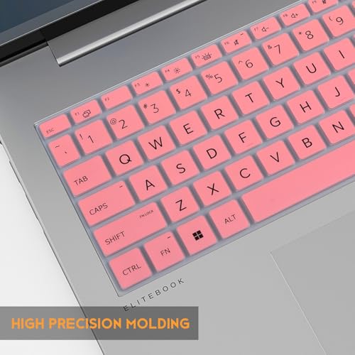 CaseBuy Keyboard Cover Skin for 2026-2024 HP EliteBook 16 inch Laptop | for HP EliteBook 6 G1a 16", EliteBook 660/665 G11 16 inch, HP ProBook 460/465 G11 16-in Accessories Protective Skin, Pink - color: Pink
