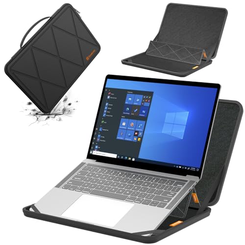Smatree MS63 Hard EVA Protective Case with Stand for 14inch HP 14-dq0040nr | Compatible for 14 inch HP Laptop 14-dq0040nr/14t-dq300/14t-dq500/14-fq2097nr, Stream 14, HP 240 G8 Laptop - color: MS - Black, size: For 14 inch HP Laptop 14/14t/HP 240 (MS63)