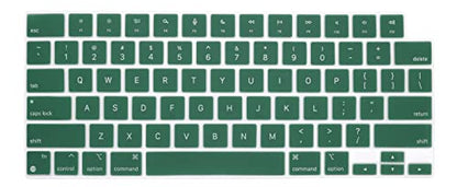 Se7enline Compatible with MacBook Keyboard Cover Skin for Mac Neo & Air 13/15 & Pro 14/16 inch (M5 M4 M3 M2 M1 A18 Pro) 2026/2025/2024/2023/2022/2021 Silicone Waterproof Dustproof Durable,Green - color: Green