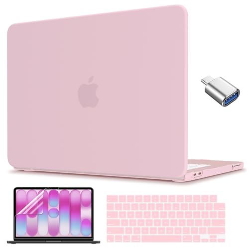 CISSOOK for MacBook Neo 13 inch Case Baby Pink 2026 Model A3404 5in1 Set | Plastic Hard Shell Case, A18 Pro Chip, Keyboard Cover, Screen Protector, Scratch Resistant, Ultra-Thin, for Students & Office - color: Baby Pink