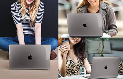 CISSOOK Compatible with MacBook Air 13 inch Case A3449 A3240 A3113 A2681 | 2026 2025 2024 2023 2022, 5in1 Set Hard Shell Case Keyboard Cover for MacBook Air 13.6 inch M2 M3 M4 M5, Crystal Gray - color: Air13.6inch-Crystal Gray