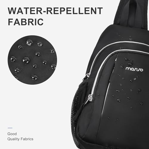 MOSISO Crossbody Bags for Men Women, Small Sling Backpack Chest | Daypack Bag for Outdoor Casual Sports